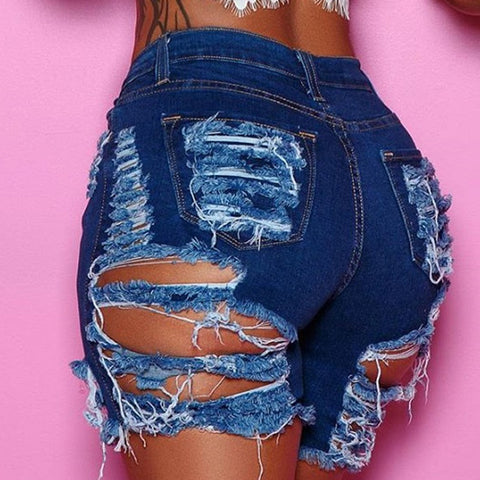 Women's Trendy Ripped denim shorts Plus Sizes Avaliable